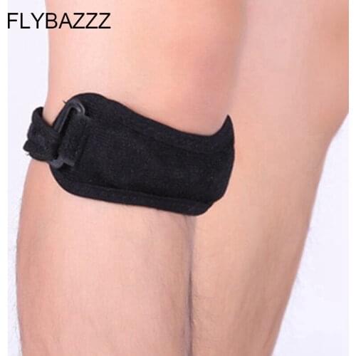 FLYBAZZZ New Elastic Adjustable Knee Support Brace Mountain Hiking Leg Guard Patella Sport Gym Outdoor Padded Hot Sale Protector