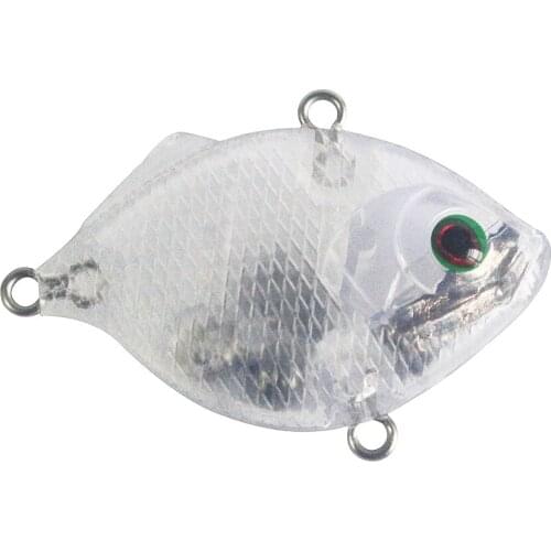 GYFISHING 20 Pcs Unpainted New Fishing Sinking Lipless VIB Hard Lure Body