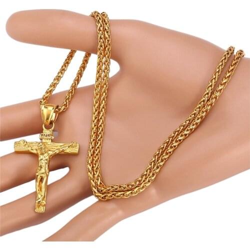 Creative Cross Necklace Fashionable Cross Necklace Fashion Accessories Valentines Day Gift Alloy Necklace