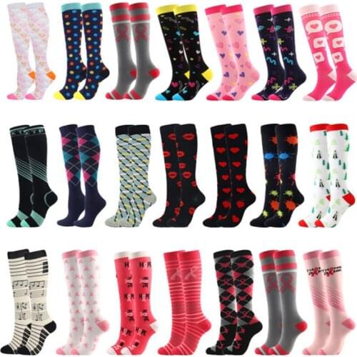 Compression Socks Men Compression Diabetes Relief Fatigue Outdoor Cycling Socks Running Sports Socks Free Shipping