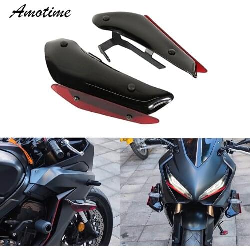For HONDA CBR650 CBR650R Fairing Motorcycle Aerodynamic Wing Kit Fixed Winglet Fairing Wing For HONDA CBR650R 2019-2020 CBR650