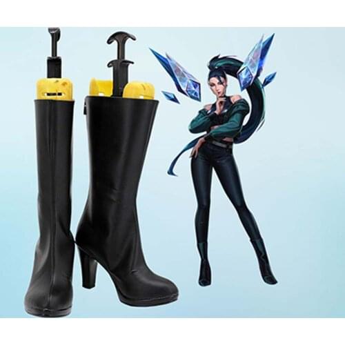 LOL KDA Kaisa Cosplay Shoes Boots Halloween Accessory Custom Made European size