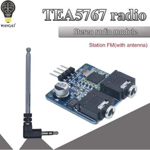 Official TEA5767 FM Stereo Radio Module for 76-108MHZ With Free Cable Antenna