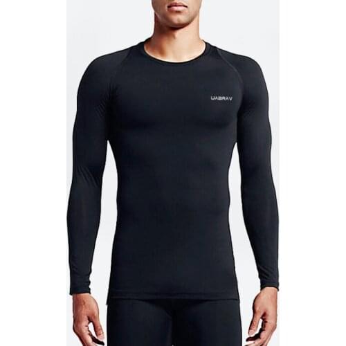 Cool Dry Compression Long Sleeve Baselayer Athletic Sports T-Shirts TopsMens Quick-Dri Fit Tee Performance Fitness Gym Shirt