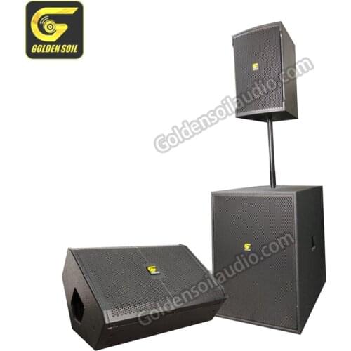 Two way audio 12 inch loudspeaker 18 inch plywood subwoofer sound studio equipment