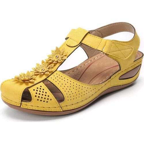 Women Sandals Plus Size 44 Wedges Shoes Woman Heels Sandals Chaussures Femme Soft Bottom Platform Sandals Gladiator Casual Shoes