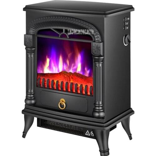 SF-1816 Household Visible Flame Warm Air Blower Independent Vertical European Style Electric Fireplace Heating Firebox 220V