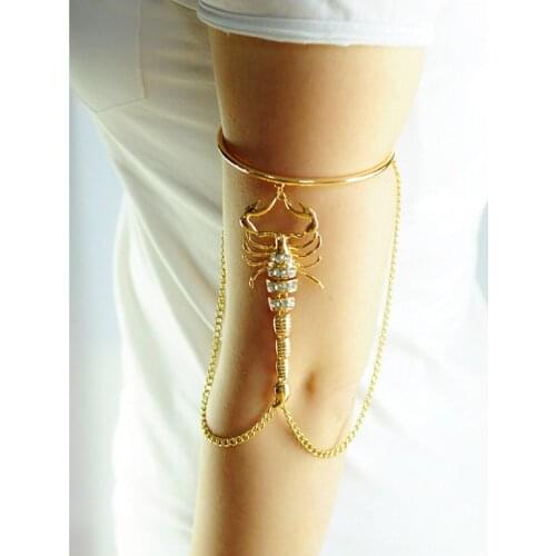 Scorpio Arm Tassels Chain Upper Cuff Armband Armband Bracelet