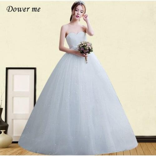 Wedding Dresses For Pregnant Woman GR687 Strapless Pleat Wedding Gowns Plus Size Bow Lace Vestido De Novia Long Bridal Dress