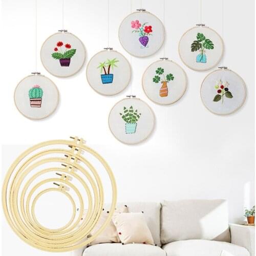 7-32cm Embroidered Stretch Tool Plastic Cross-stitch Embroidered Wreath Sewing Accessories DIY Sewing Embroidery Ring