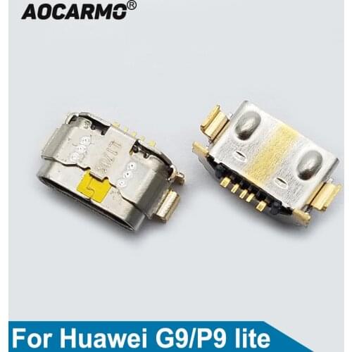 Aocarmo For Huawei G9 / P9 Lite USB Charger Charging Port Dock Connector Replacement Part