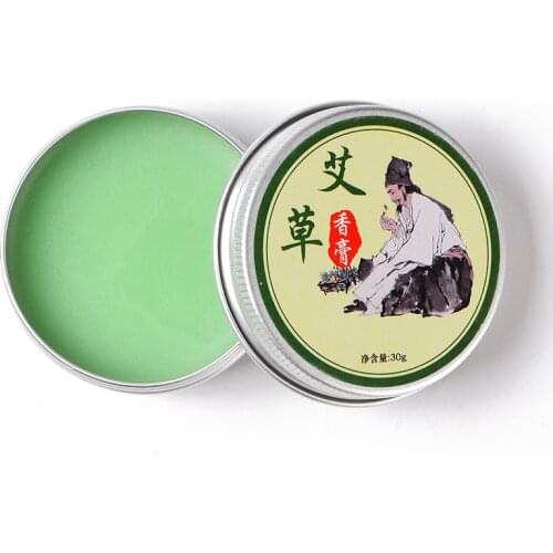 1pcs Wormwood Ointment Cooling Oil Moxa Moxibustion Cream Balm Anti Motion itching Chinese Medical Herbal Plaster