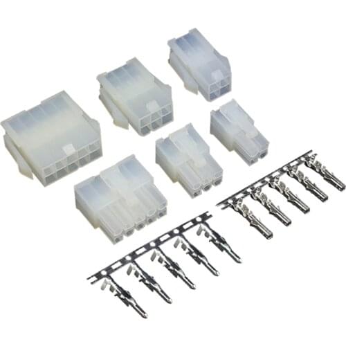 10 set 5557/5559 2x2/3/4/5/6/7/8/9/10/11/12 Pin 24 Pin 4.2mm Pitch Terminal/Housing/Pin Header Wire Connector Adaptor 5557 Kits