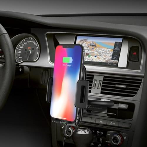 10W Wireless Fast Car Charger Air Vent Mount Stand CD Socket Holder For iPhone X 8 Plus Samsung S9