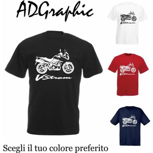 2020 Fashion T-Shirt Cotton Suz Vstrom V Strom Dl 1000 Motorcycle Tees