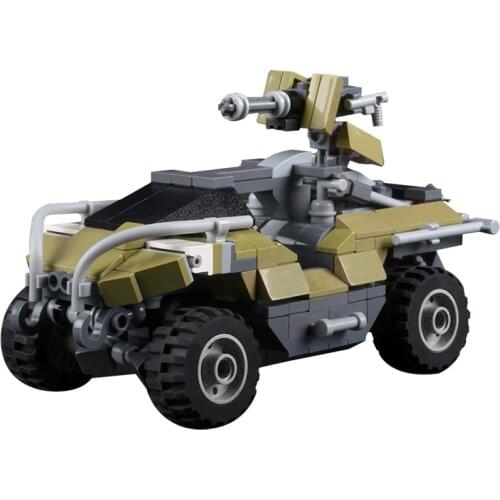 MOC Halos UNSCs M12 Warthogs Car Military Series Battle Tank Model Game Building Blocks Bricks DIY Assembly Toys For Gift 343pcs