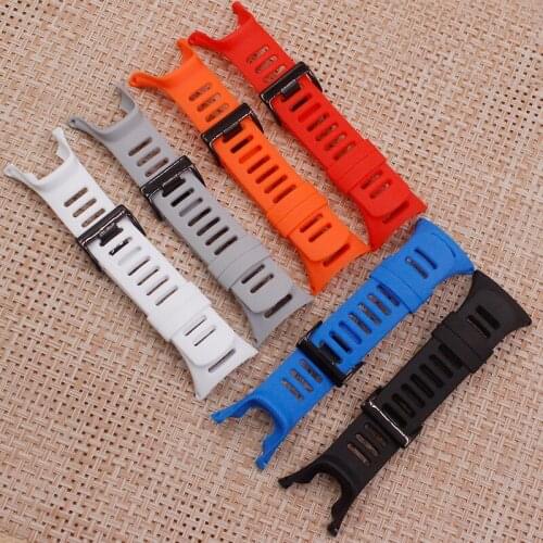 Watch accessories for SUUNTO AMBIT series 1 - 2 - 3 generation color silicone notch strap Mens womens watch band