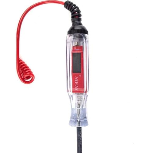 Large Size Heavy Duty 3-48V Auto LCD Circuit Test Pen Automotive