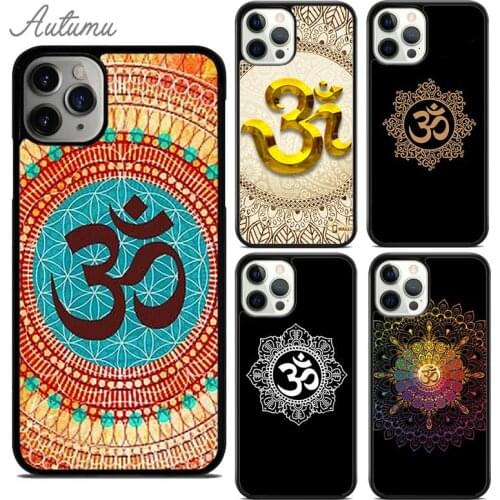 Yoga Om Mandala Colourful Phone Case for iPhone 11 12 Pro Max mini X XR XS SE 2020 5 6S 7 8 Plus Samsung Galaxy S8 S9 S10 Cover