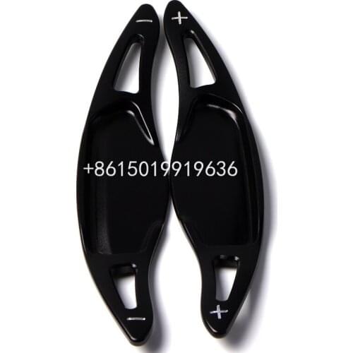 For KIA Stinger 2018-20 Black Aluminum Steering Wheel Shift Paddle Lever Shifter