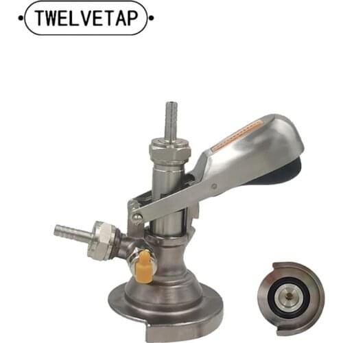 TWELVETAP 2020 Keg Coupler A-Type coupler Dispenser- Beer Tap for Keg with Safety Pressure Relief Valve Home brewing FD-A19