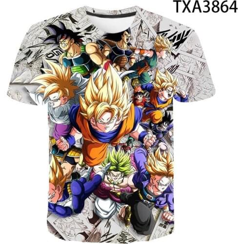 Anime Cartoon Dragon 3D T Shirt Casual Boy girl Kids Fashion Streetwear Print T-shirt Men Women Children Cool Tops Tee
