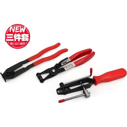 3Pcs Auto Repair Tools Cable Type Hose Clips CV Joint Clamp Banding Install Tool for Tire Repair Clamp Removal Plier durable