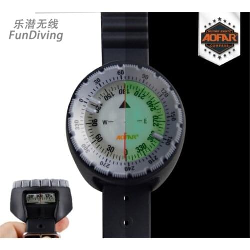 TPU material professional deep diving sports watch luminous dial diving compass divers compass