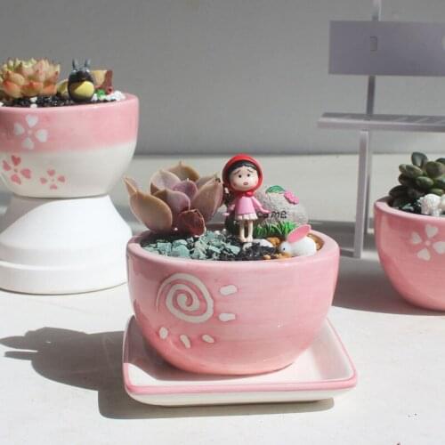 Mini Pots Tiny Porcelain Planter Air Pot Flower Pots Cactus Faux Plants Containers Modern Decor For Home Garden Decor Vase