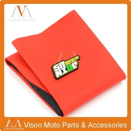 Motorcycle Ribbed Red Gripper Soft Seat Cover For HONDA XR650R XR 650 R 2000 2001 2002 2003 2004 00 01 02 03 04