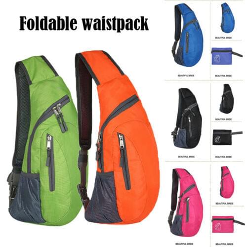 Men Chest Sling Packs Shoulder Cross Body Bag Outdoor Sport Travel Backpack