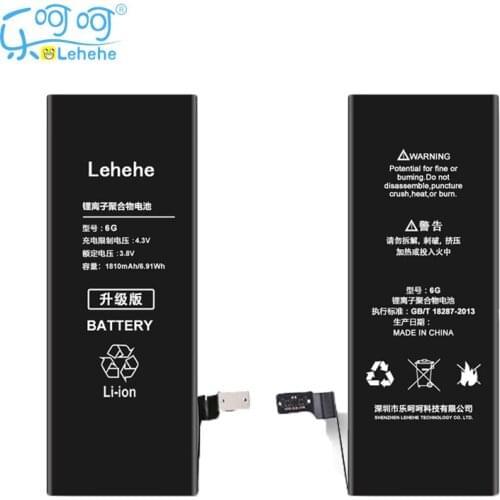 New 100% Original LEHEHE Battery For iphone 6 6G 1810mAh High Quality 0 cycle Battery Year warranty Replacement Free Tools Gifts