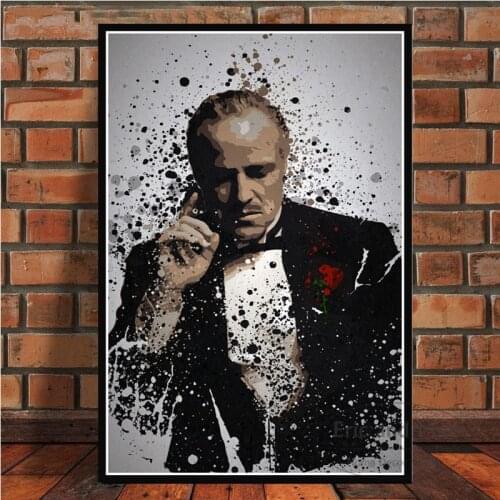 The Godfather Movie Marlon Brando Al Pacino Posters And Prints Canvas Painting Wall Art Picture Nordic Decoration Home Decor