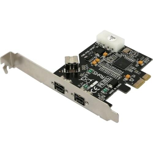 PCIe PCI-E x1 to 3 Ports 1394B Add On Card for FireWire 800 IEEE 1394 B 2+1 Controller Card for Digital Camera Video Capture