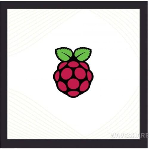 Raspberry Pi 4inch Square Capacitive Touch Screen LCD 720×720 DPI IPS Toughened Glass Cover Low Power Solution for RPI 4/3/2