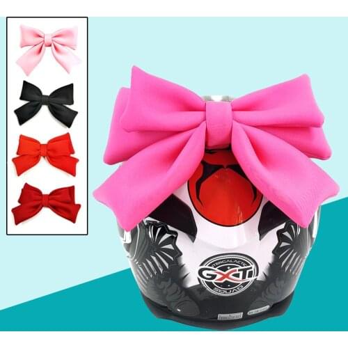 Motorcycle Helmet Decorative Accessories Helmet Bowknot Knot Bike Bowknot Cosplay Adhesive Quick Release Extra Large Bow