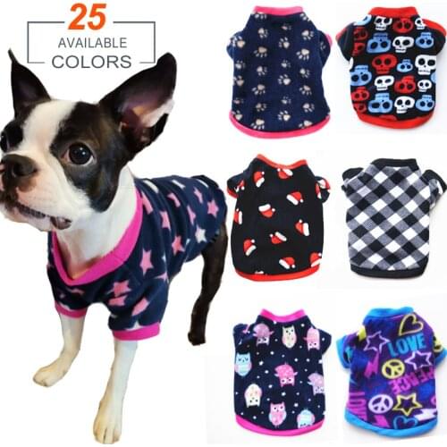 Warm Fleece Pet Dog Clothes Cute Christmas Coat Pet Coat Puppy Dogs Shirt Jacket French Bulldog Pullover Camouflage Dog Clothing