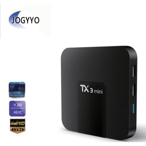 TX3 Mini Smart TV Box Android 8.1 Amlogic S905W 1G 8G 2G 16G 4K H.265 2.4G 5G Dual wifi Set Top Box Media player PK H95