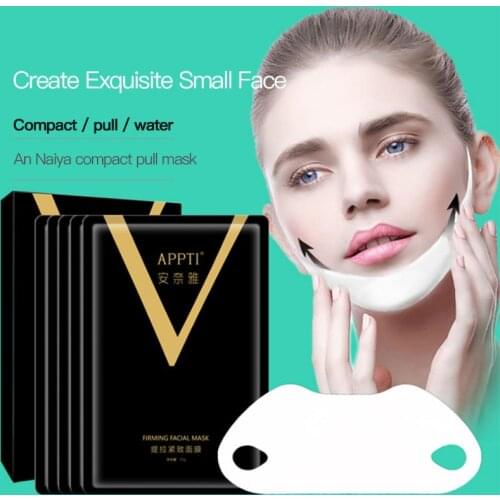 Face Slim V Shape Lifting Facial Mask Lift Up Chin Shape Peel-off Mask Reduce Double Chin Face Thining Band Massage Firming Skin