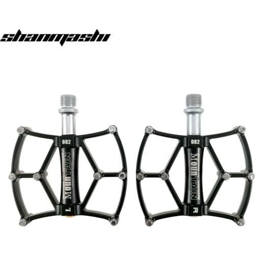 MTB Bike Pedals Mountain Non-Slip Bike Pedals Platform Lightweight Bicycle Flat Alloy Pedals 3 Bearings for Road MTB Fixie Bikes