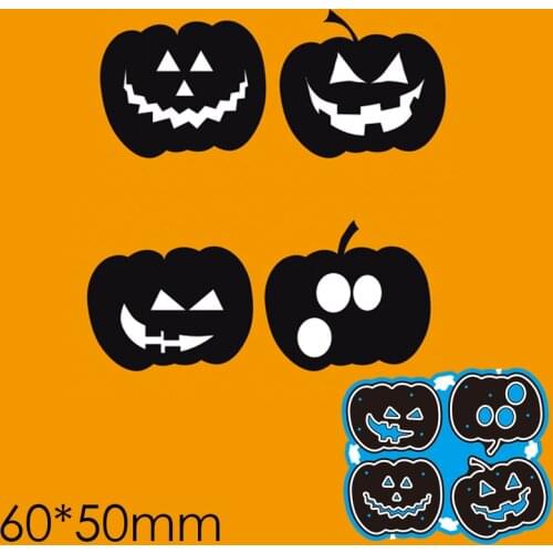 Cutting Dies Funny Pumpkin New Metal Stencils DIY Scrap Booking Paper Cards Making Decoration 60*50mm