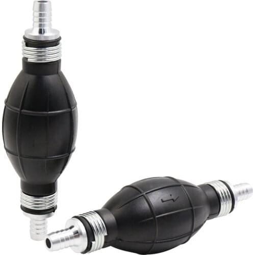 X Autohaux 10mm 3/8" Fuel Line Pump Hand Primer Bulb for Car Marine Boat Petrol Diesel Black Rubber 2pcs