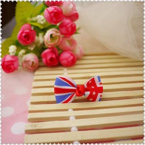 National flag pet british style teddy the dog hairpin hair accessory accessories 12pcs/lot