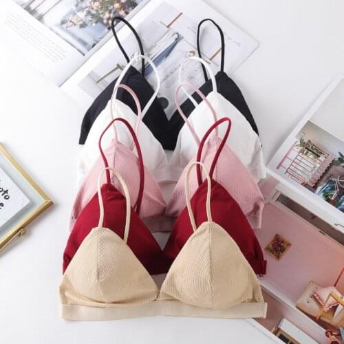 2020 New Seamless Soft Bras for Women Thin Strap Wireless Push Up Bra Backless Comfort Underwear Bralette Sexy Lingerie feminina