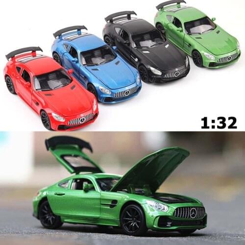 1:32 Benz GTR AMG-GTR Sport Alloy Car Diecasts & Toy Vehicles Toy Car Metal Collection Model car Model High Simulation Kids Gift