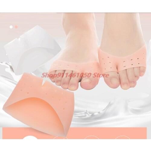1 Pair Ultra-soft Silicone Toe Protective Cover Foot Protection Sleeve Toe