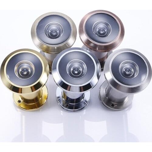 200 Degree Door Viewer with Privacy Cover Home Security Zinc Alloy Eye Peephole for 36-58mm Doors SUB Sale