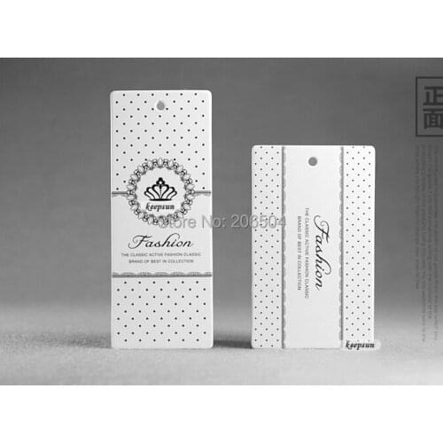 2016 Customized Hang Tags/hangtag/Trademark manufacture/Clothing paper swing tag/printed tags /Wave Labels dh11028