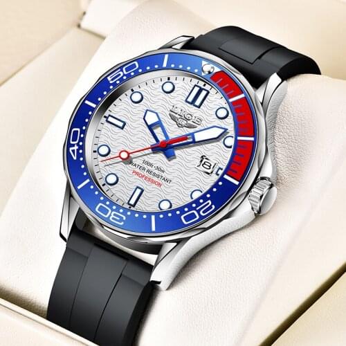 2021 LIGE New Watches Mens Luxury Brand Big Dial Watch Men Waterproof Quartz Wristwatch Sports Date Clock Relogio Masculino+Box