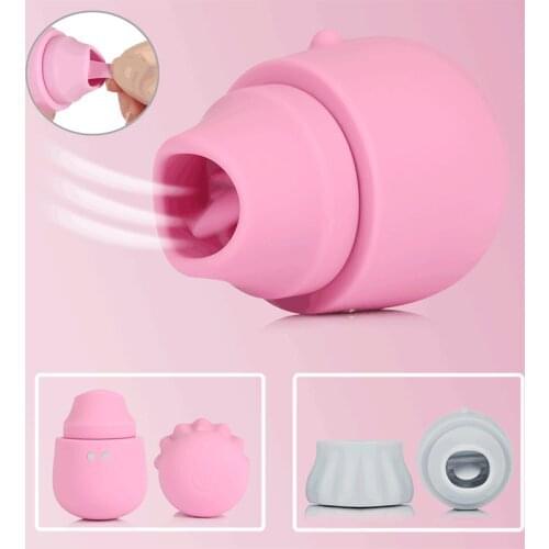 G Spot Nipple Sucker Tongue Vibrator Orgasm Clitoris Stimulator Breast Enlarge Massager Vibrators Sex Toys for Women Masturbator